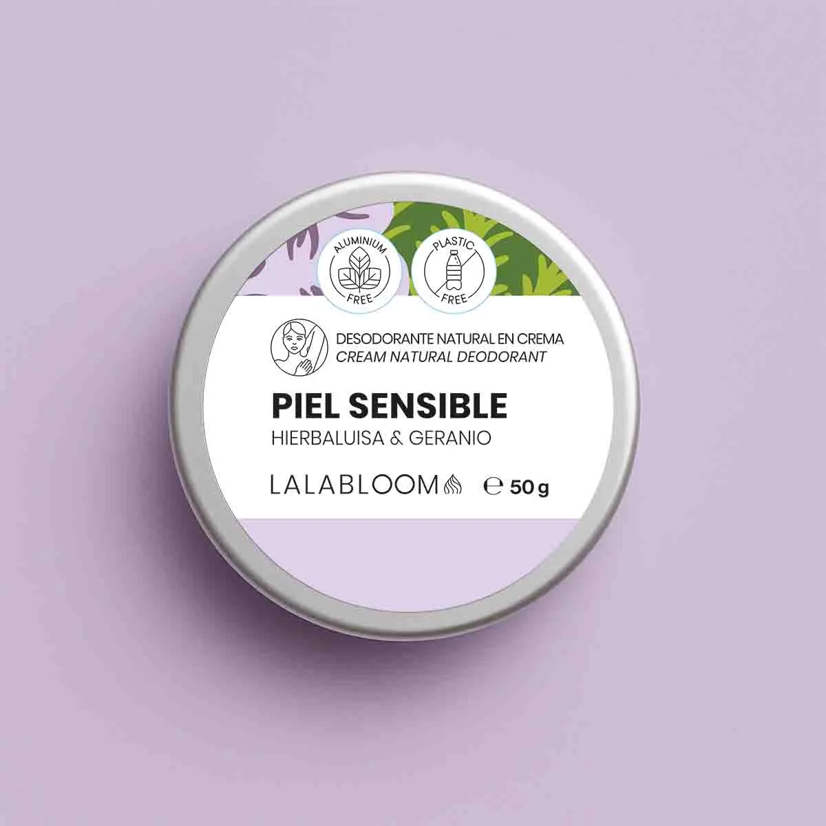 Desodorante Natural Piel Sensible - Geranio & Hierbaluisa