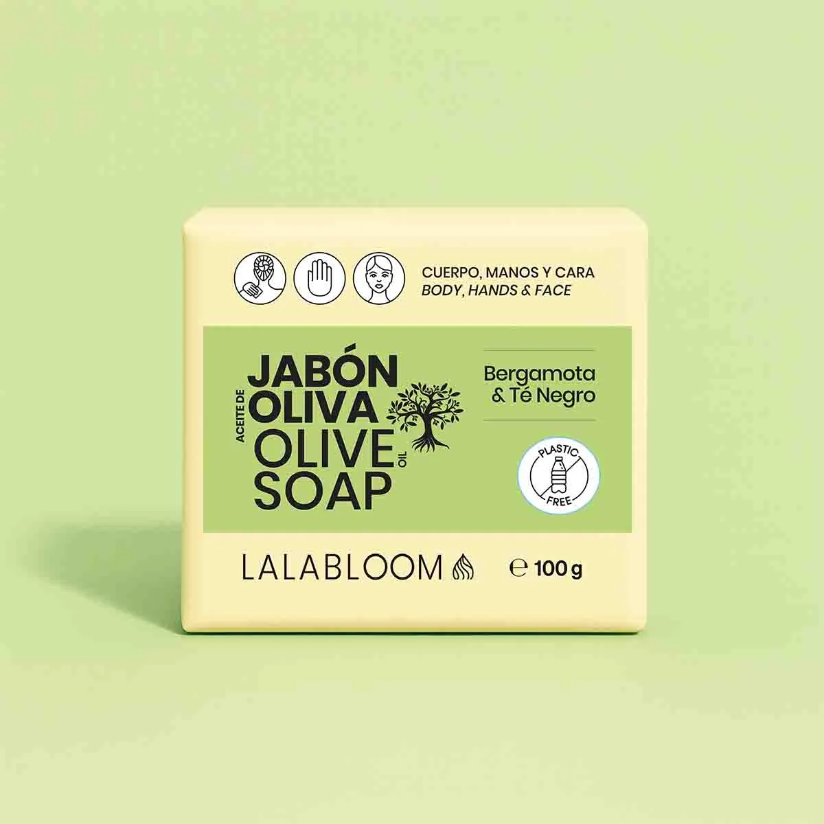 Jabón Artesanal Aceite de Oliva - Bergamota & Té Negro